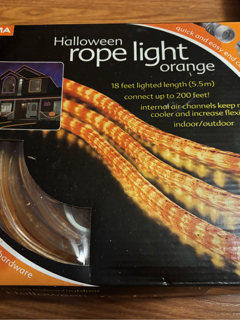 Noma Halloween Orange Rope Light - Party & Holiday Lighting
